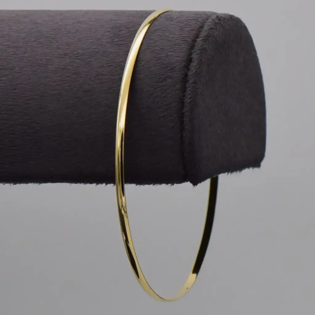 9ct Yellow Gold Bangle Plain