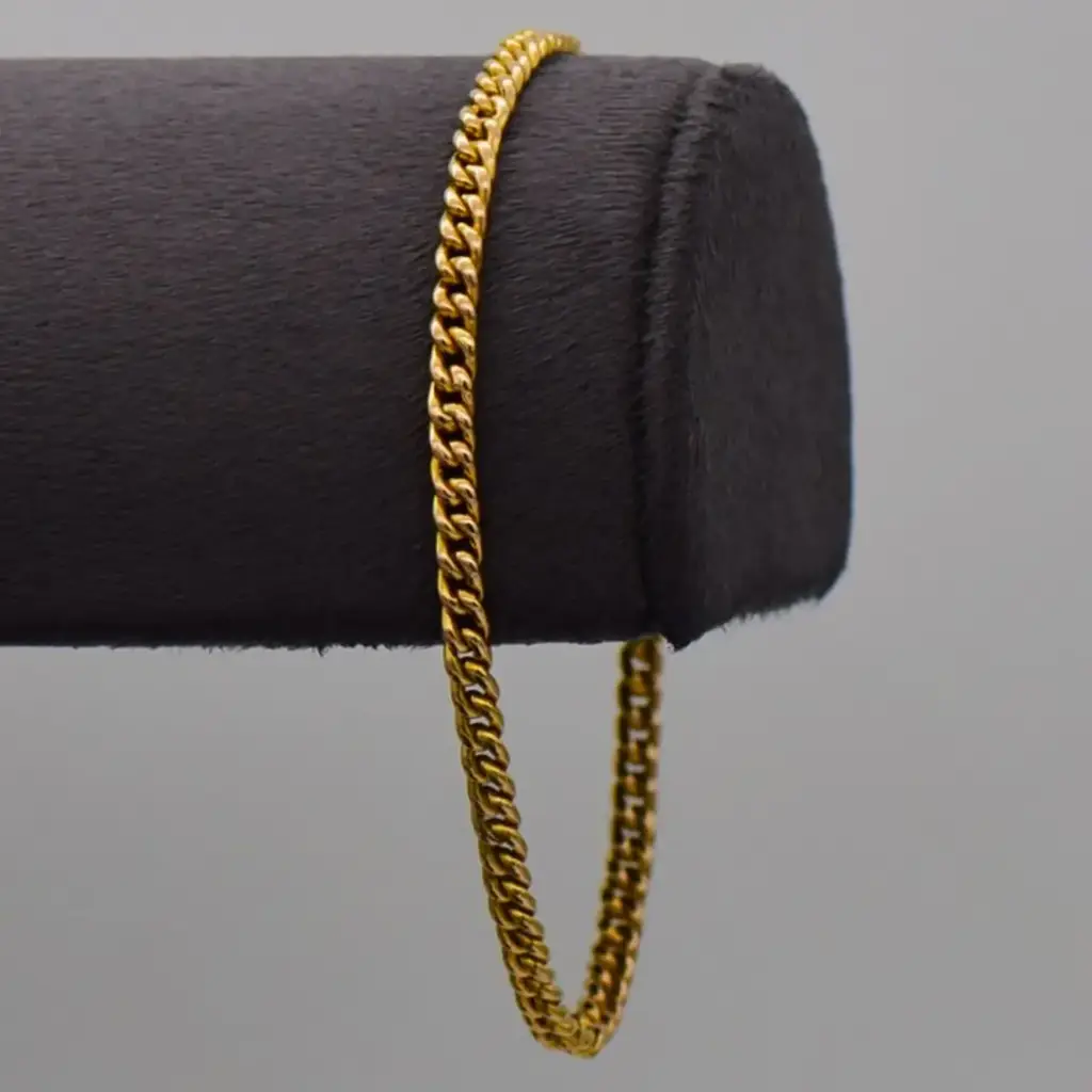 18ct & 21ct Yellow Gold Bracelet Curb-Link