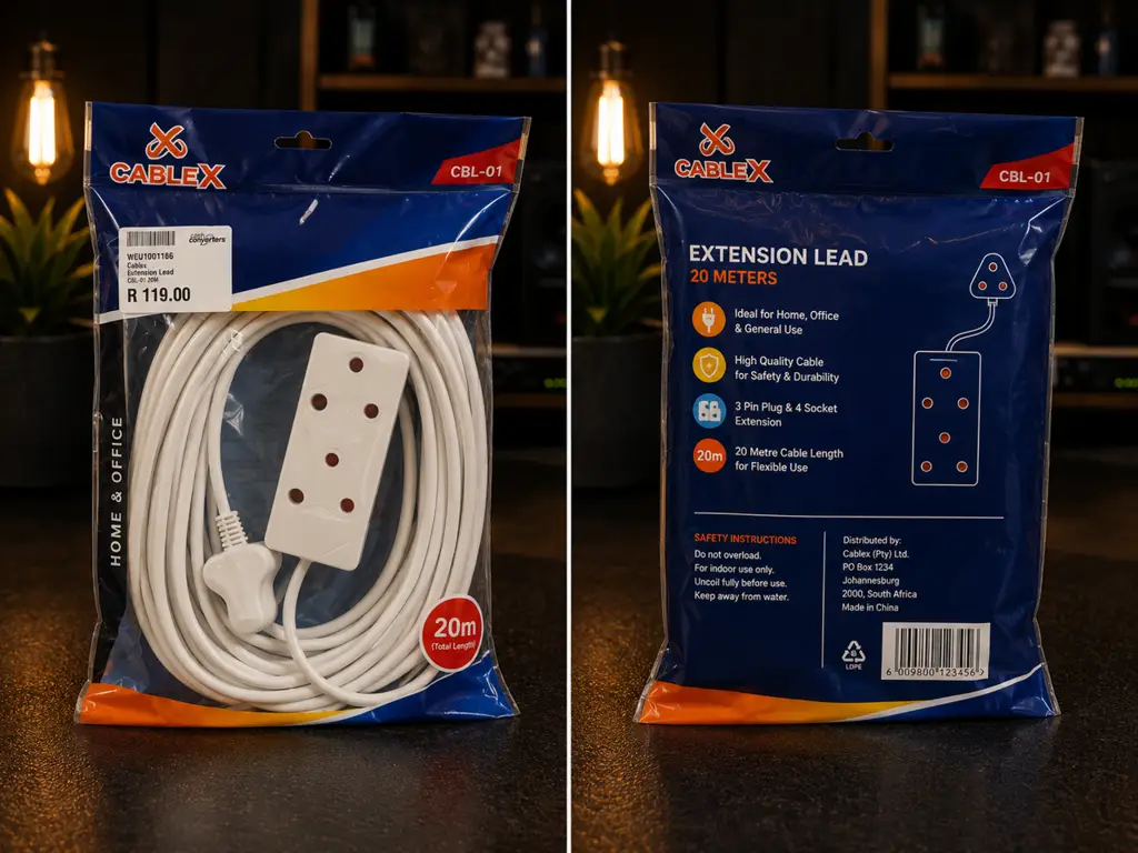 Cablix 20M Extension Cord Brand New