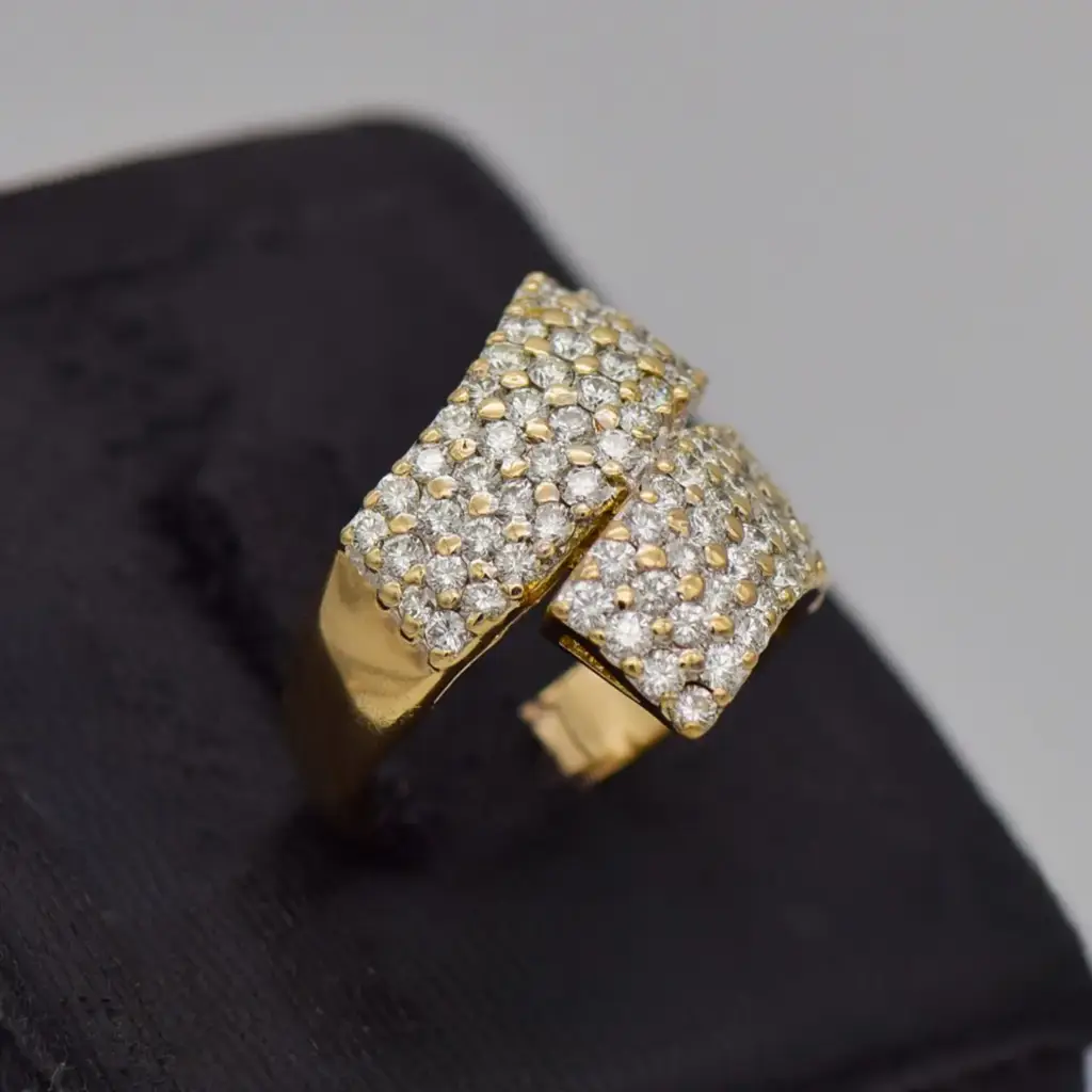 17ct Yellow Gold Dress Ring - View 2