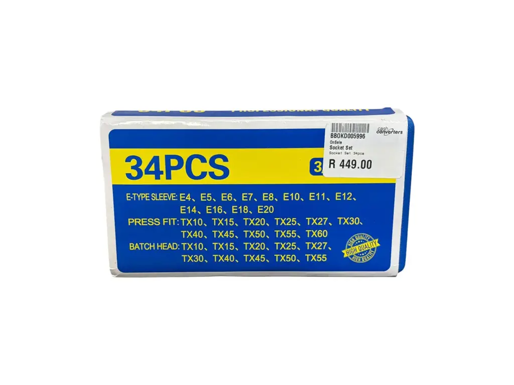 34-Piece Socket Set