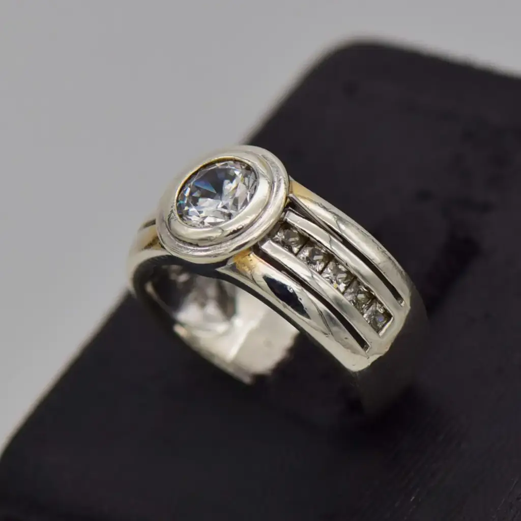 Silver-925 Dress Ring - View 3