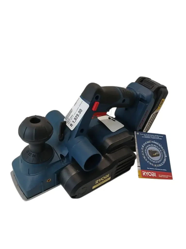 Ryobi Xbp-18 18V Li-Ion Brushless Hand Planer With Battery
