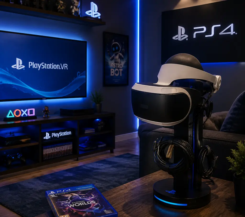 Sony Playstation 4 Vr Headset + Accessories