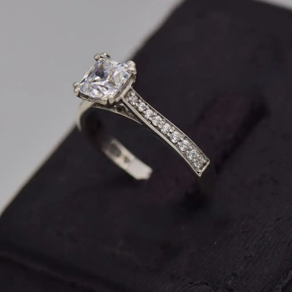 Silver-925 Engagement Ring - View 3