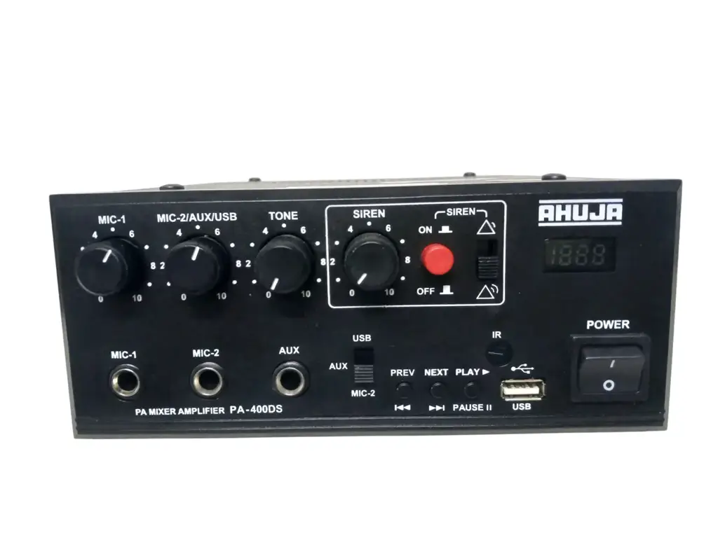 Ahuja Pa-400Ds 40W Pa Amplifier With Siren & Usb - View 4