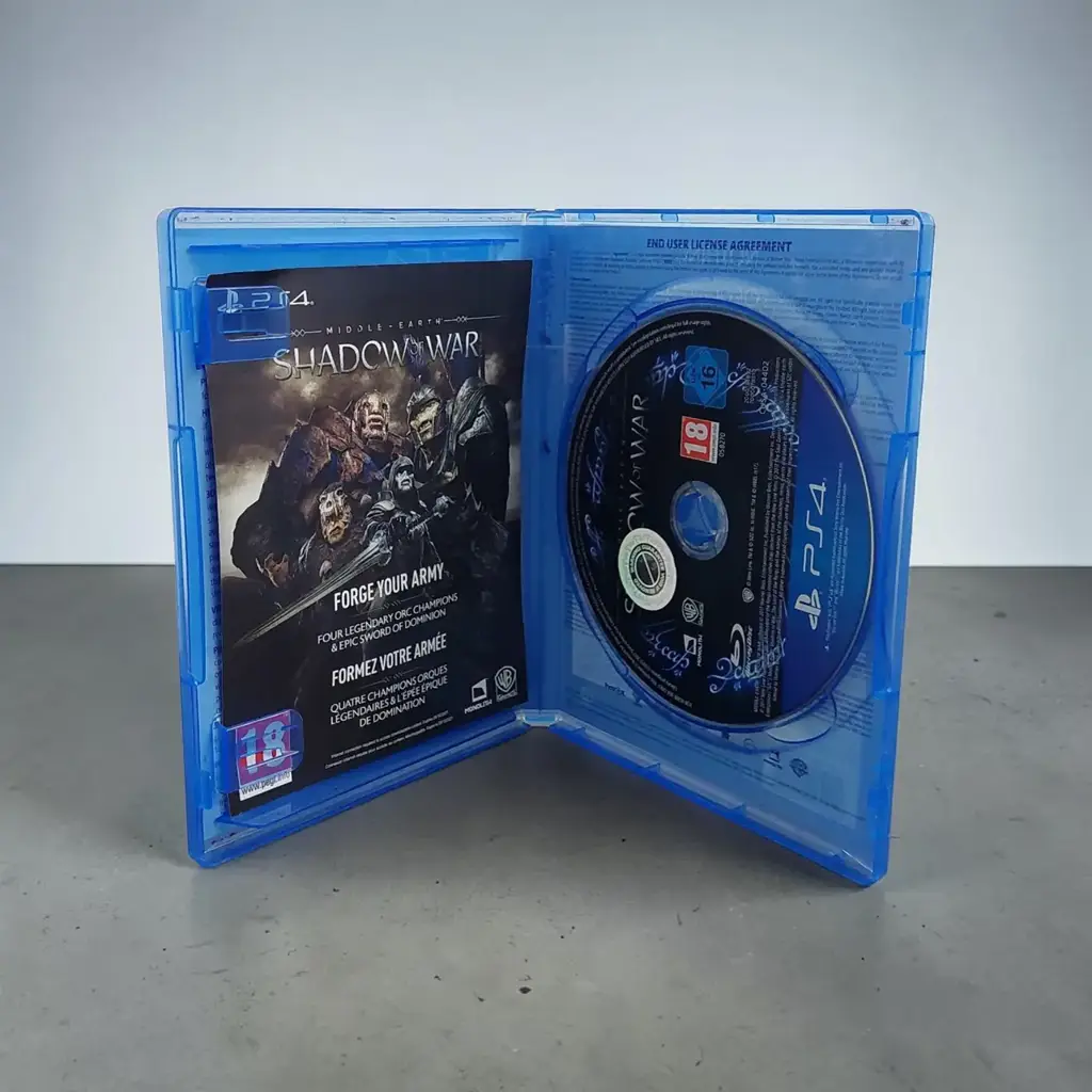 Ps4 Middle-Earth: Shadow Of War Game Disc - View 2