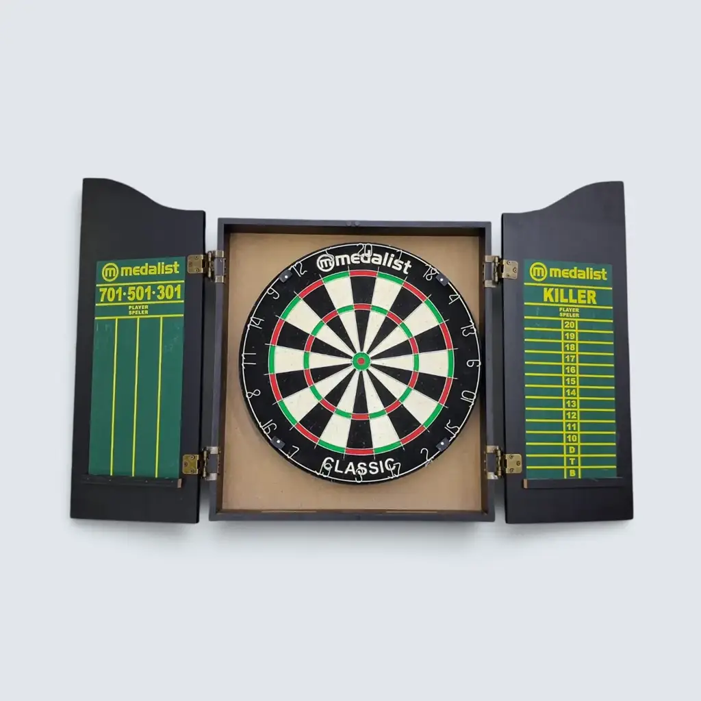 Medalist Classic Dartboard Cabinet Set - View 2