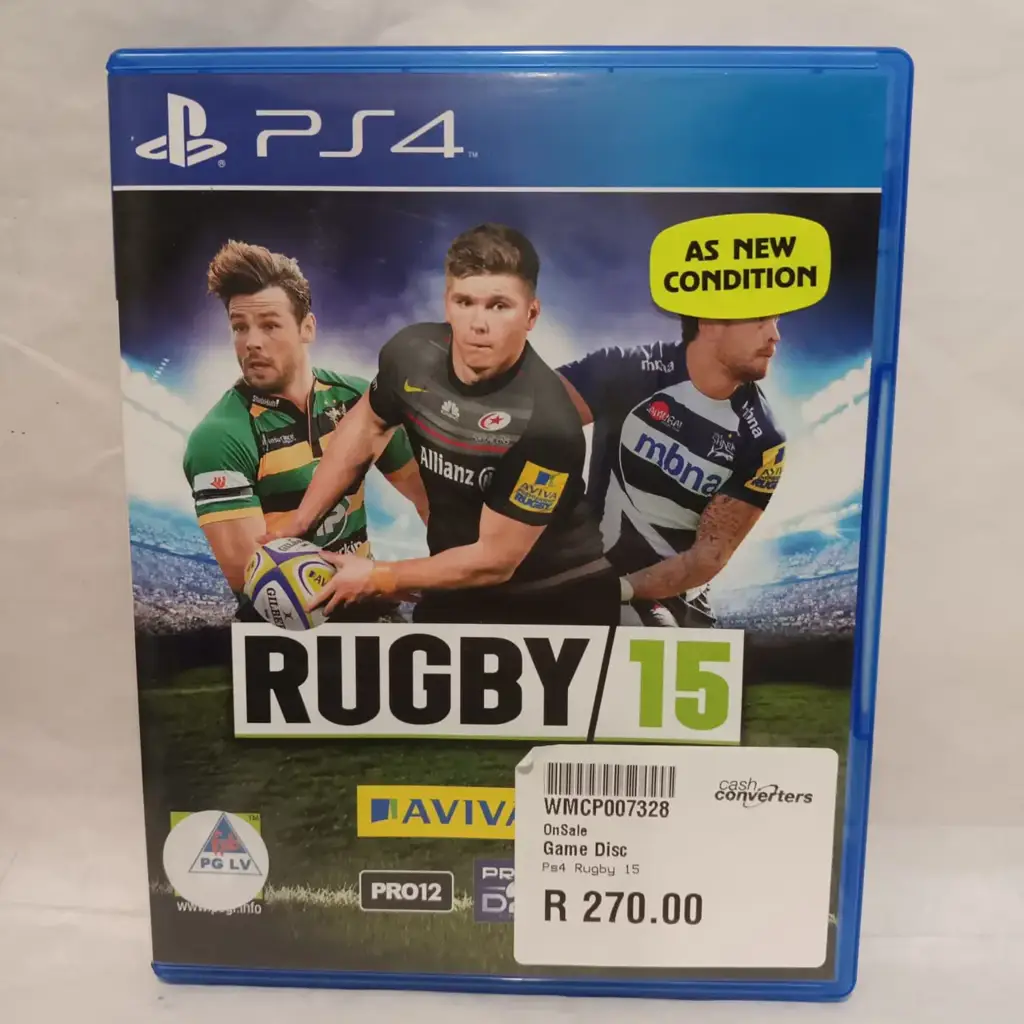 Ps4 Rugby 15 Game Disc