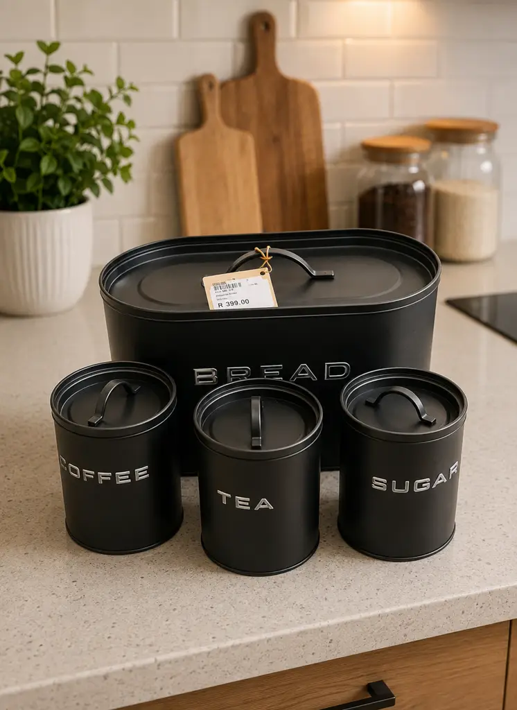 R Home 4Pcs Retro Bin