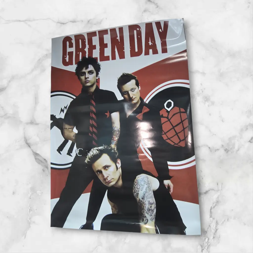 Green Day Red Poster