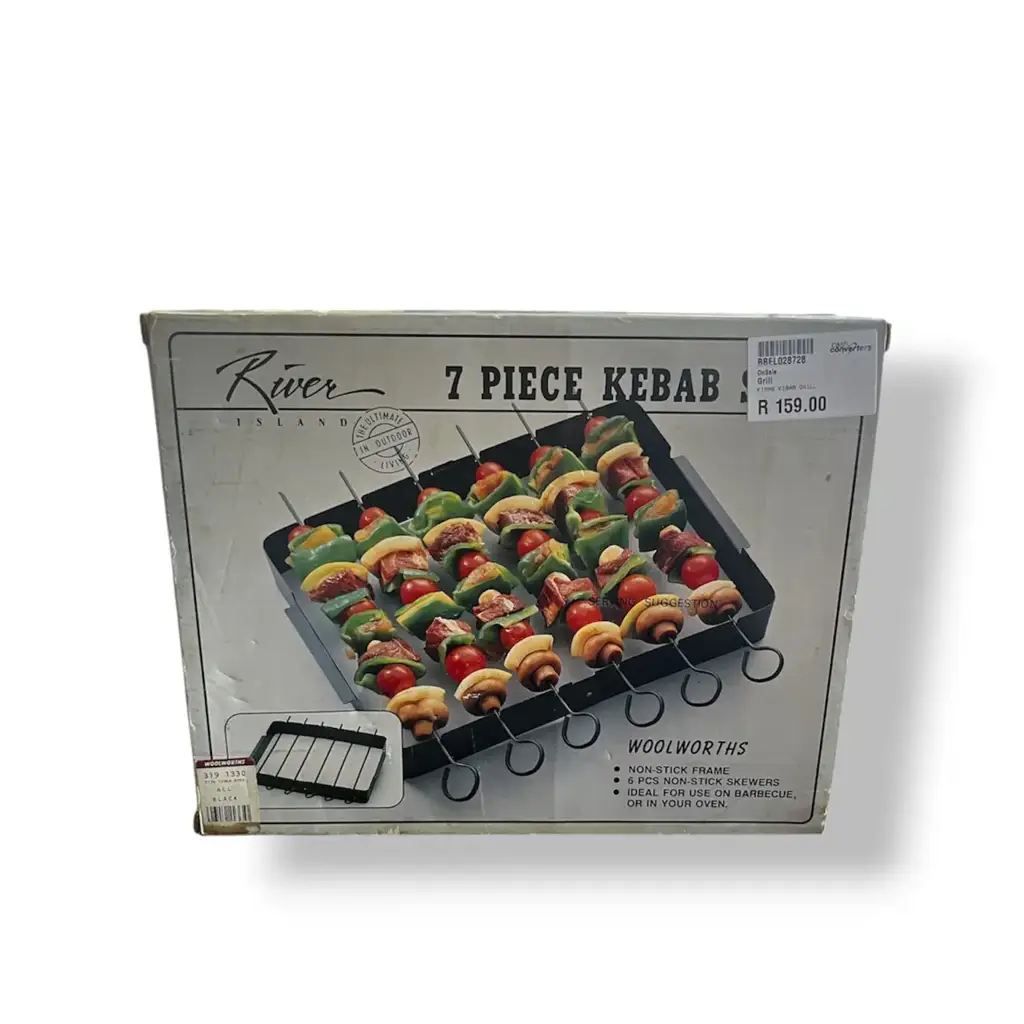 7 Piece Kebab Set Grill