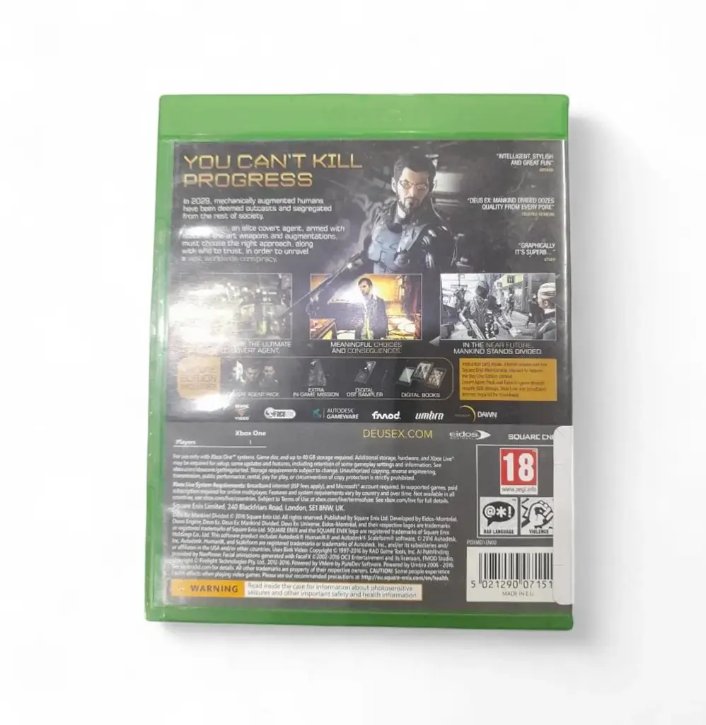 Deus Ex Mankind Divided Day One Edition Xbox One - View 2