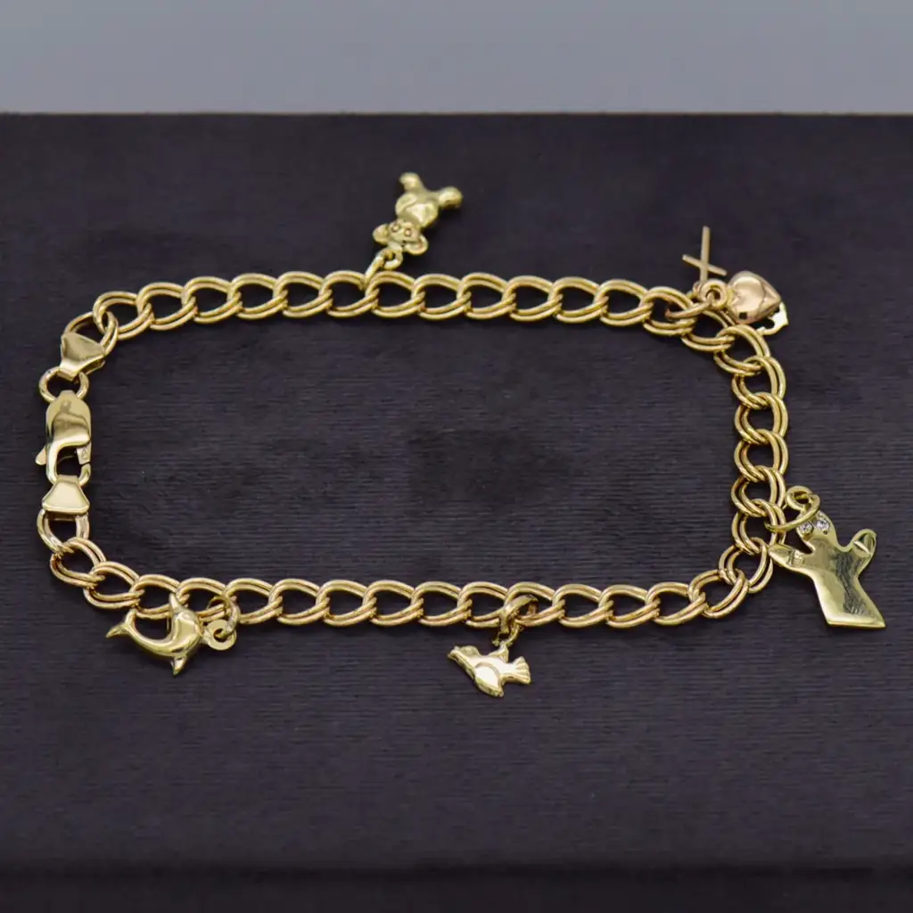 9Ct Yellow Gold Bracelet Charms