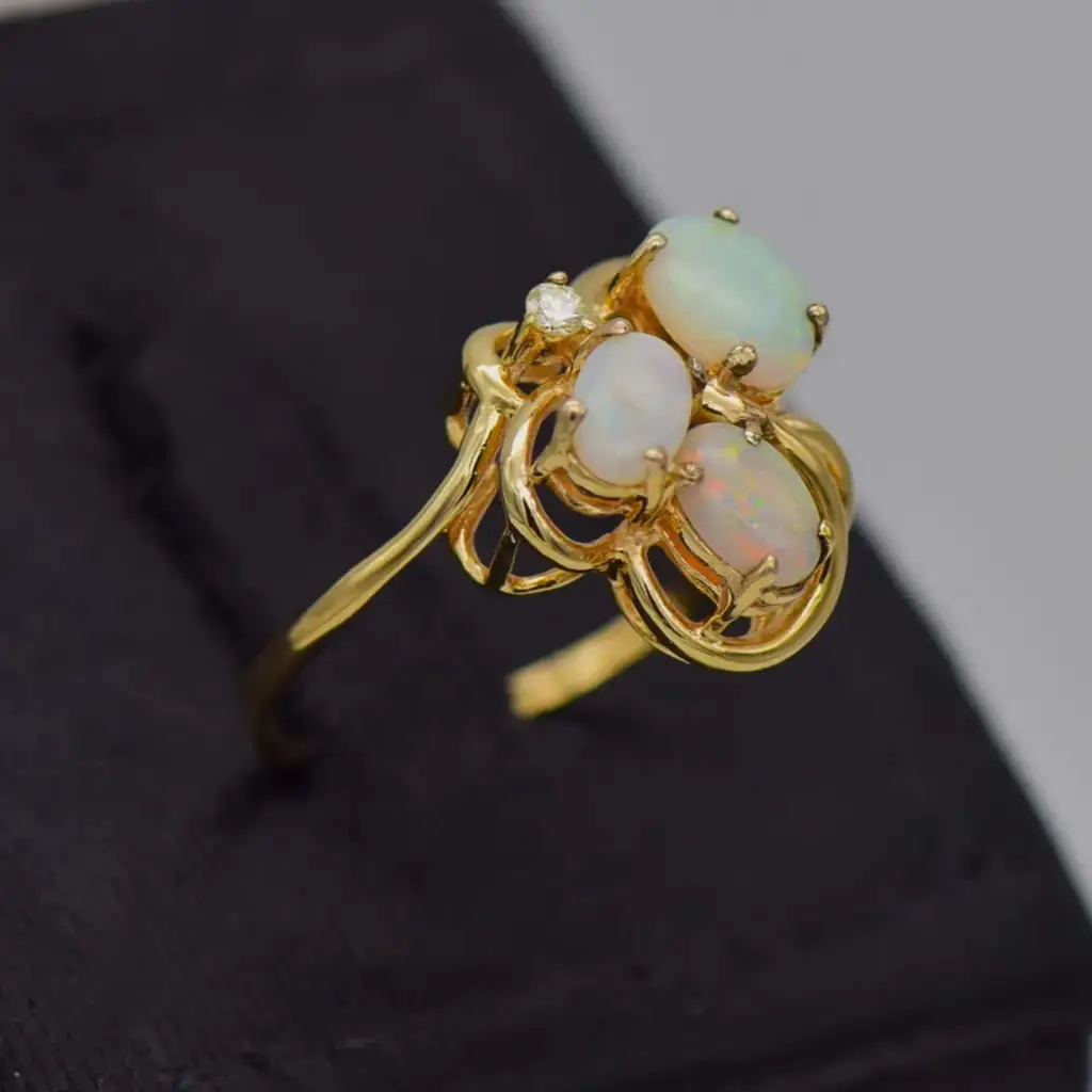 14ct Yellow Gold Dress Ring - View 2