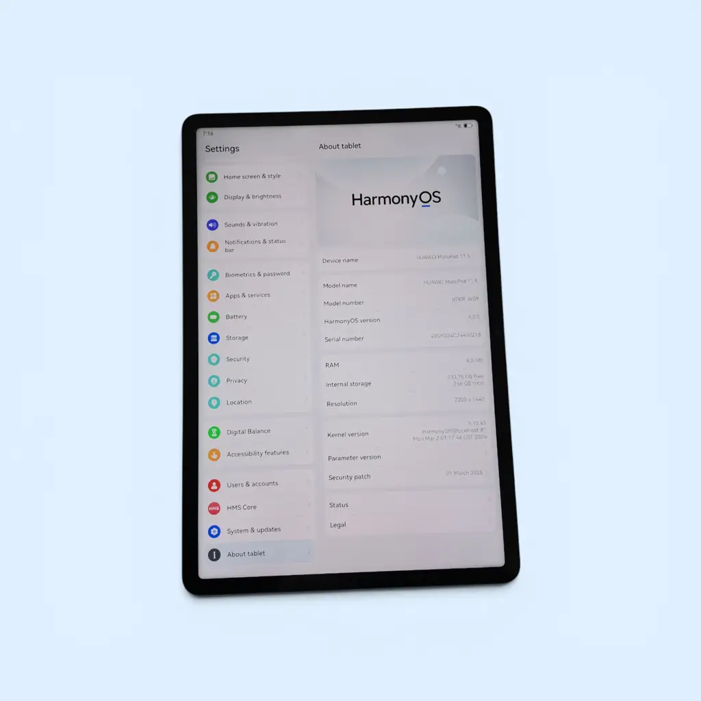 Huawei Matepad 11.5 2024 Papermatte Edition Space Gray 256Gb - View 2