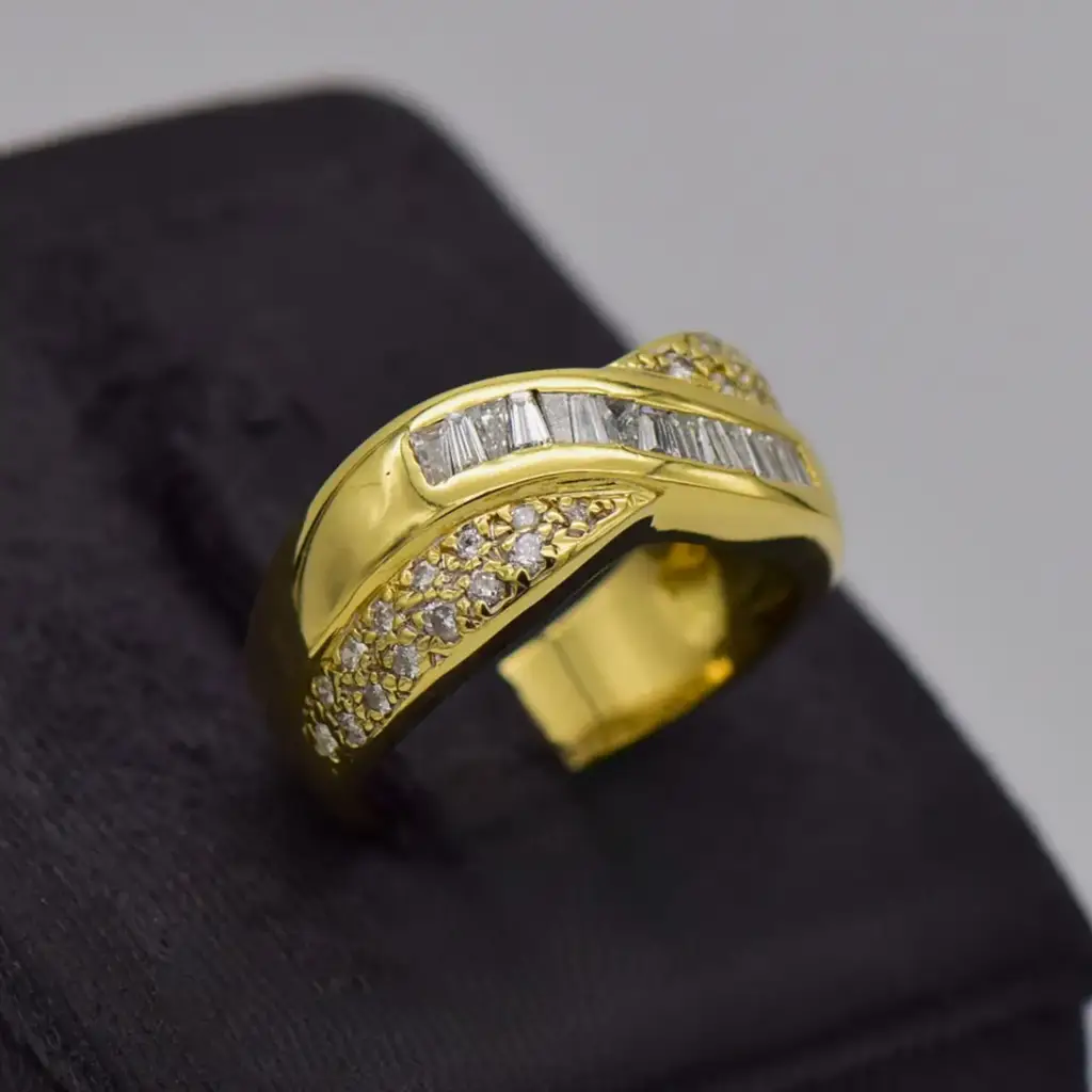 15ct Yellow Gold Dress Ring - View 2