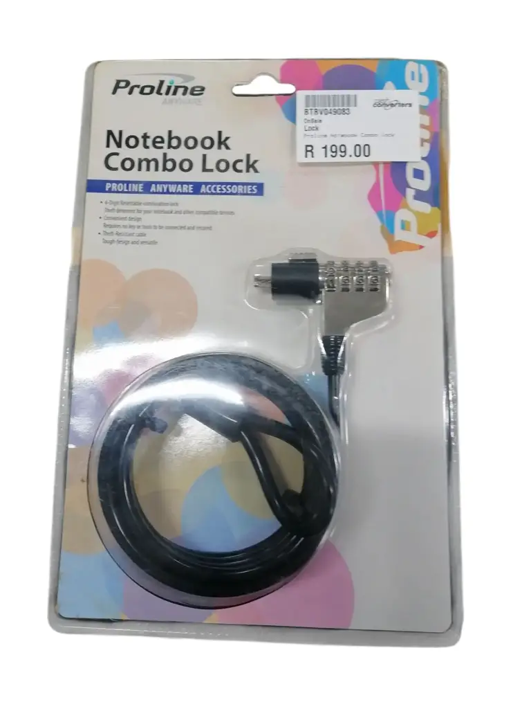 Proline Notebook Combo Lock