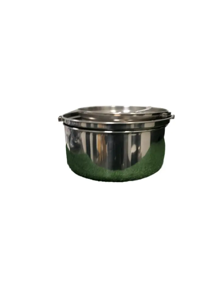 Chrome Camping Set Of 3 Pots