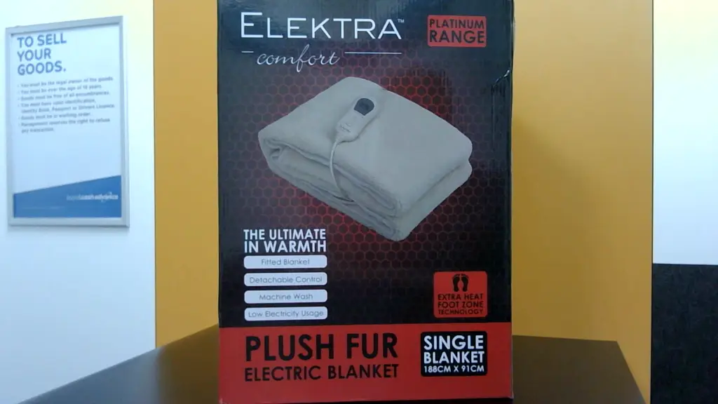 Elektra Comfort Single Plush Fur Electric Blanket