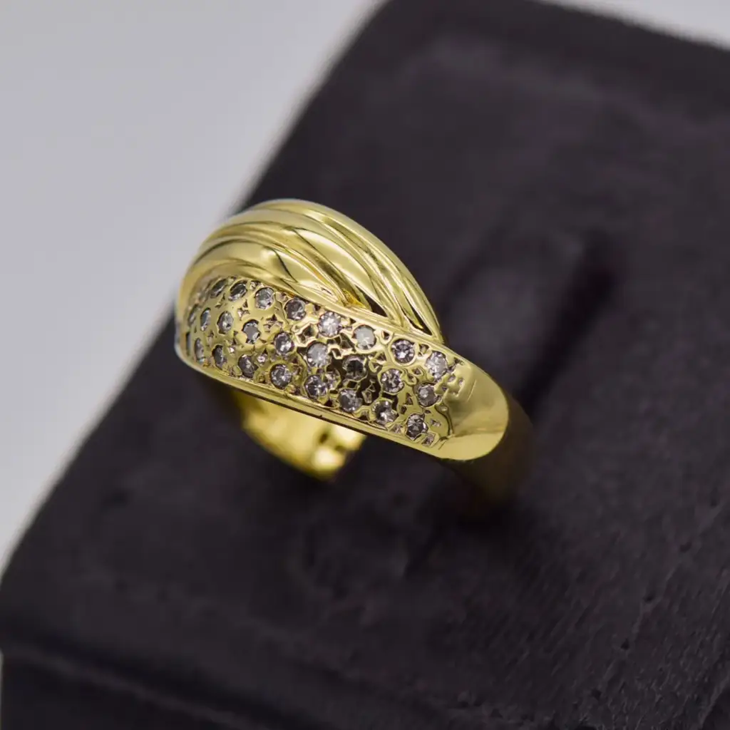 9ct Yellow Gold Dress Ring - View 2