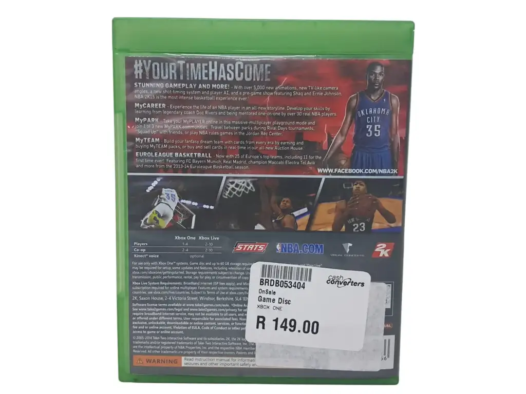 Nba2k15 Xbox One Game - View 3