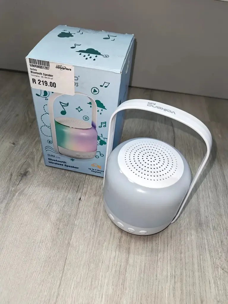 Volkano Kids Glow Bluetooth Speaker With Light Vk-3419-Wt - View 2