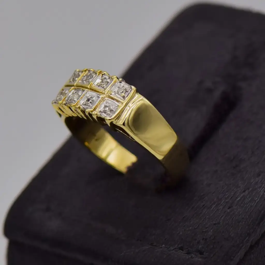9ct Yellow Gold Dress Ring - View 3