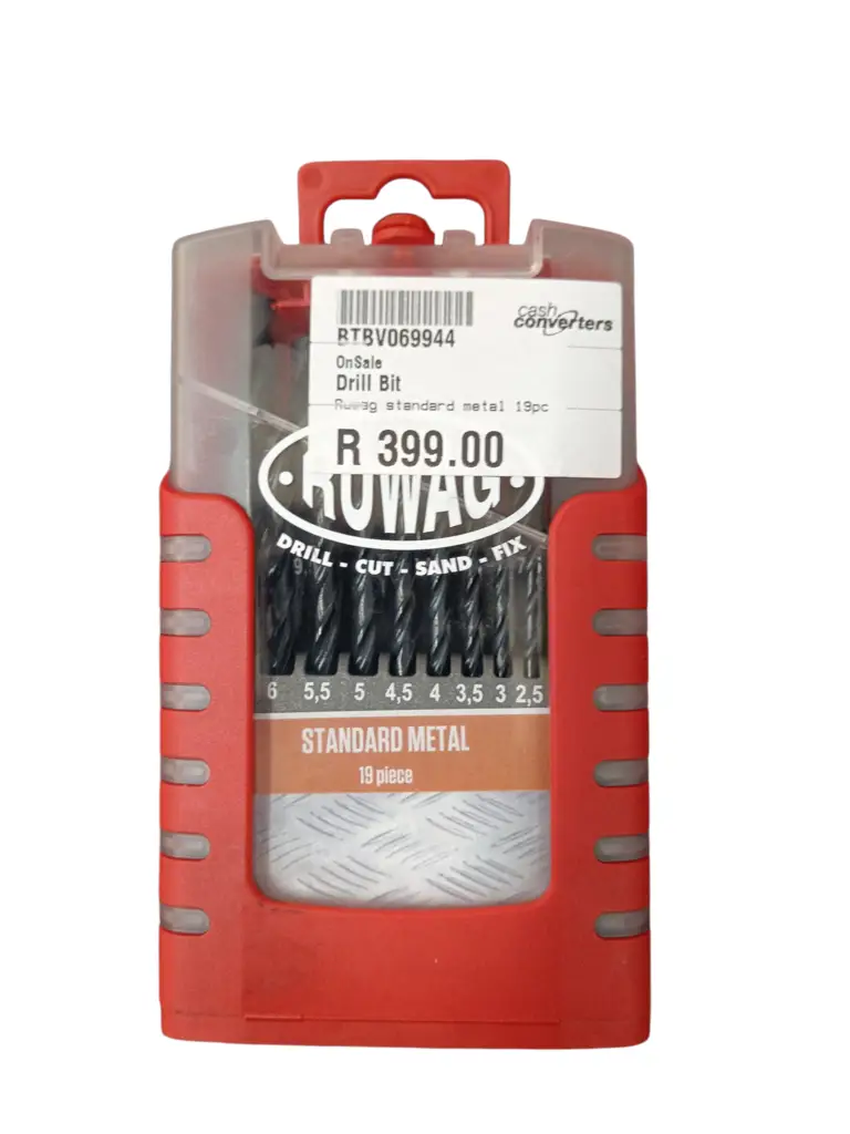 Ruwag 19 Piece Standard Metal Drill Bit Set