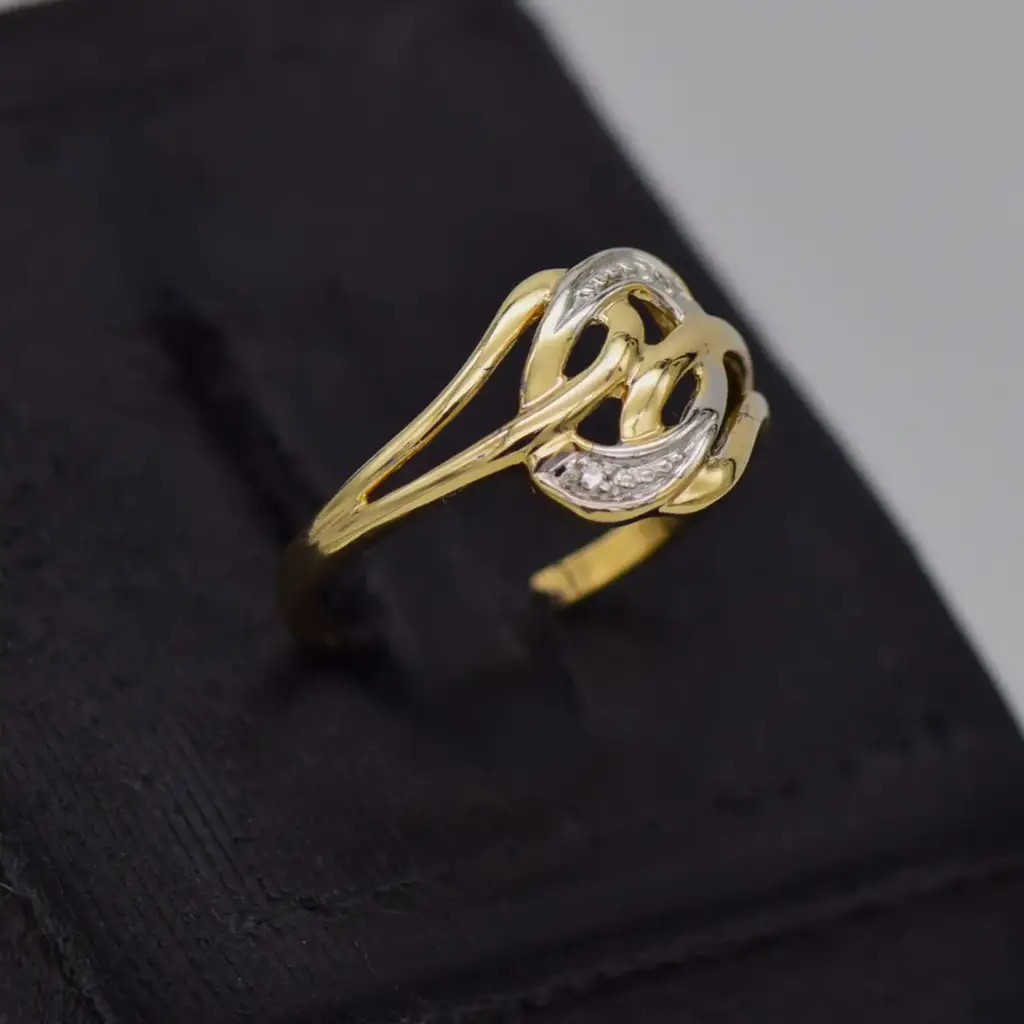 9ct Yellow Gold Dress Ring - View 2