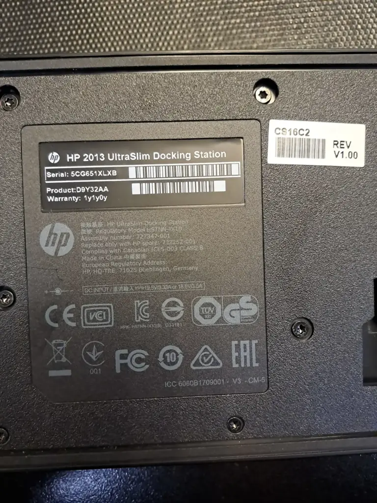 Hp 2013 Ultraslim Docking Station-Second Hand - View 3