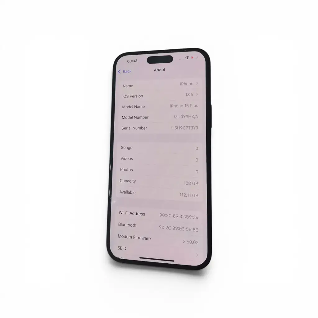 Iphone 15 Plus Black 128Gb Mobile Phone - View 2