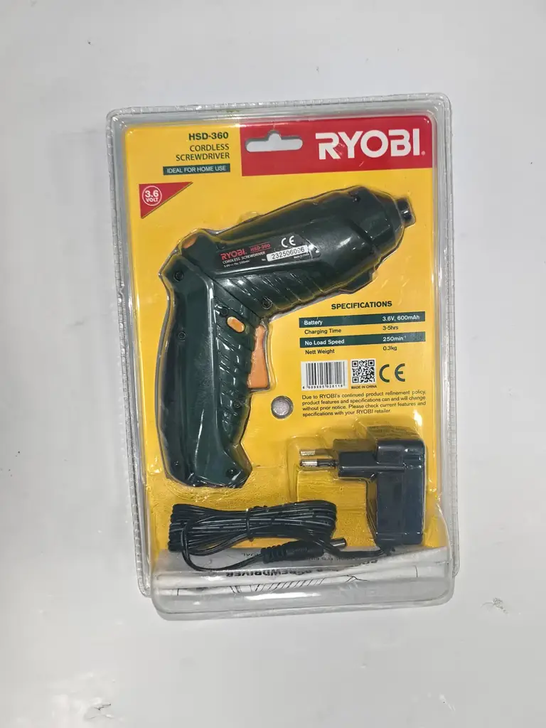 Ryobi Hsd-360 3.6V Cordless Screwdriver - View 2