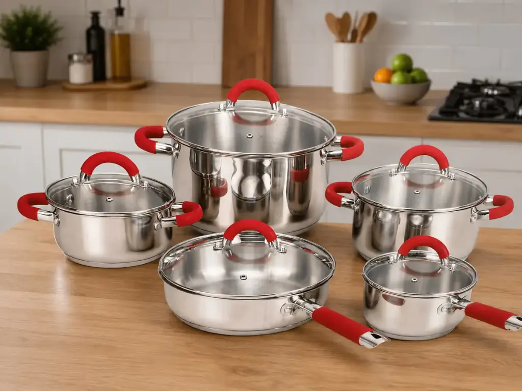 10-Piece Stainless Steel Cookware Set