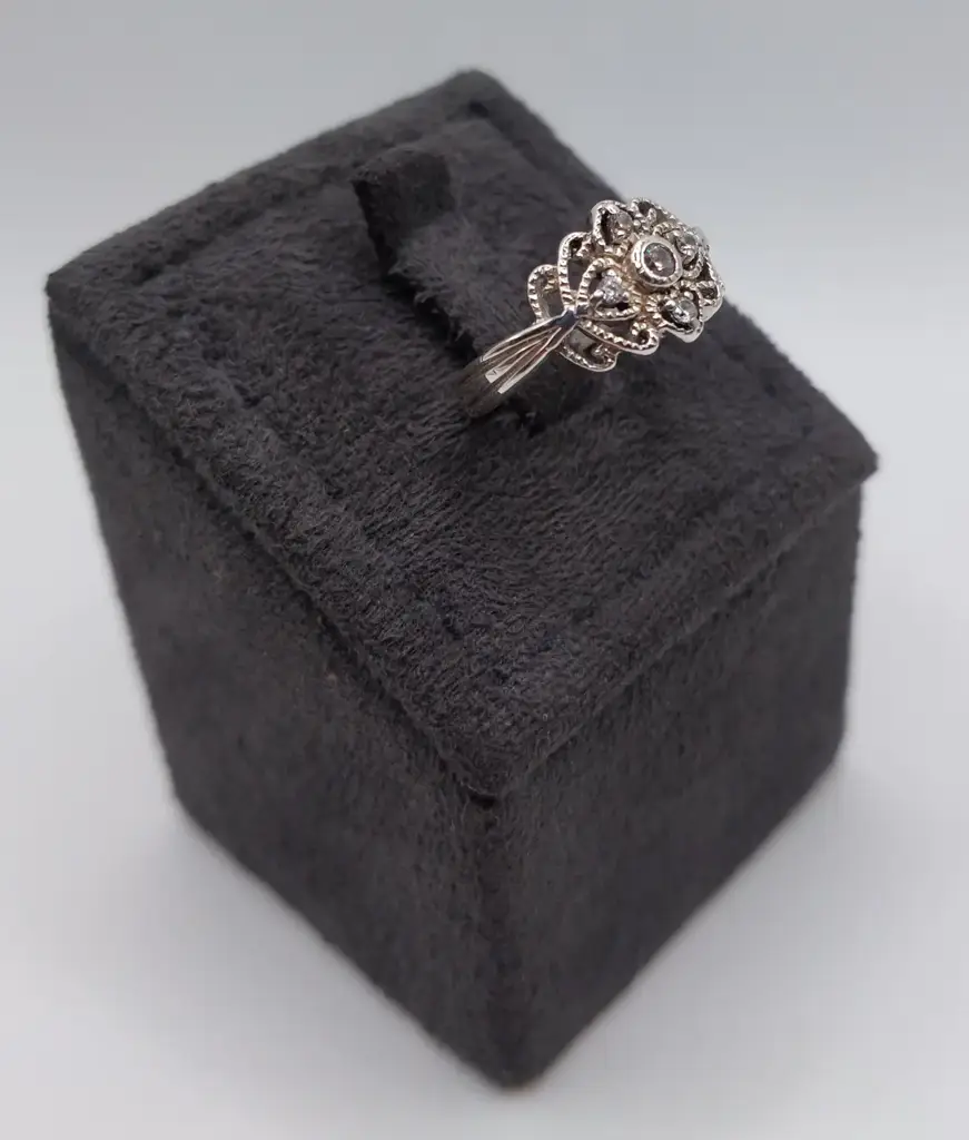 Sterling Silver Cz Ring - View 2