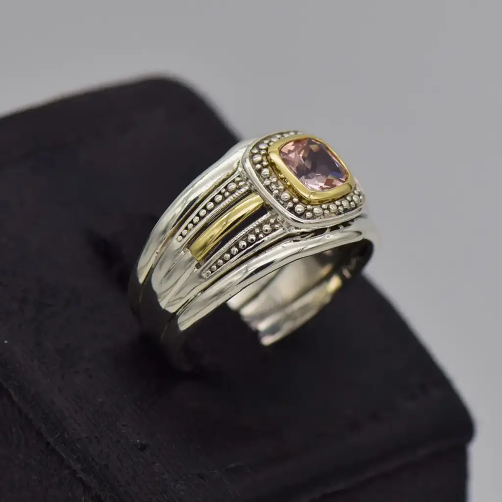 Silver-925 Wedding Ring Trip Set - View 2
