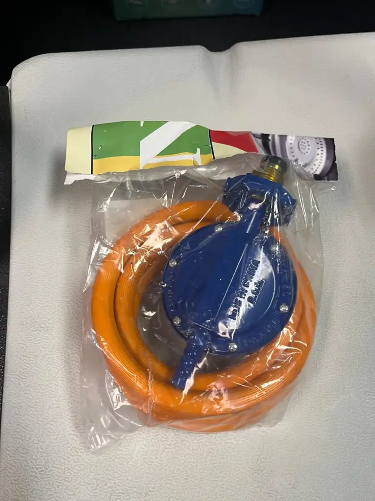 Bullnose Regulator With Hose Set Silver And Orange 1200 Mm