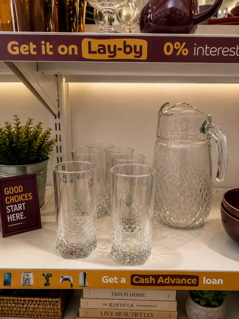 Crystal 7 Piece Glass Set Pre Owned