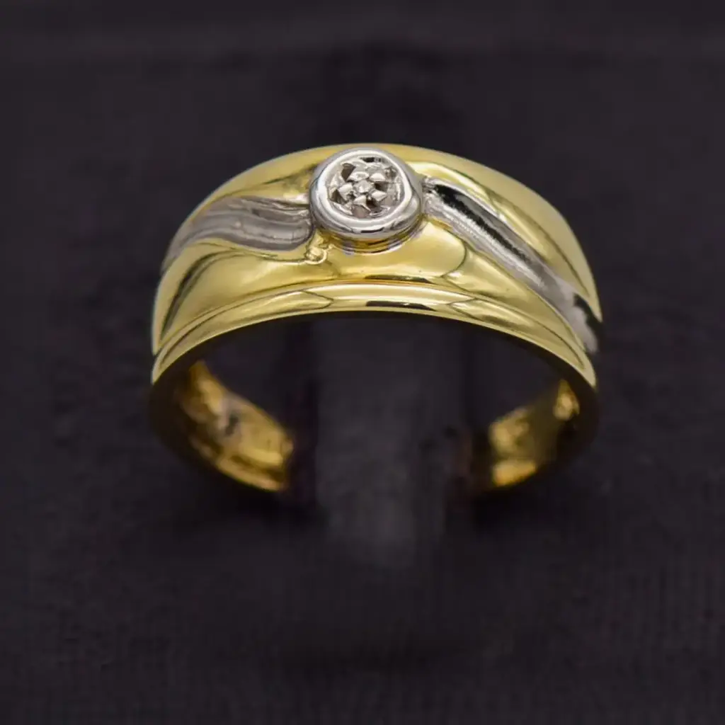 9ct Yellow Gold Wedding Ring Twin Set
