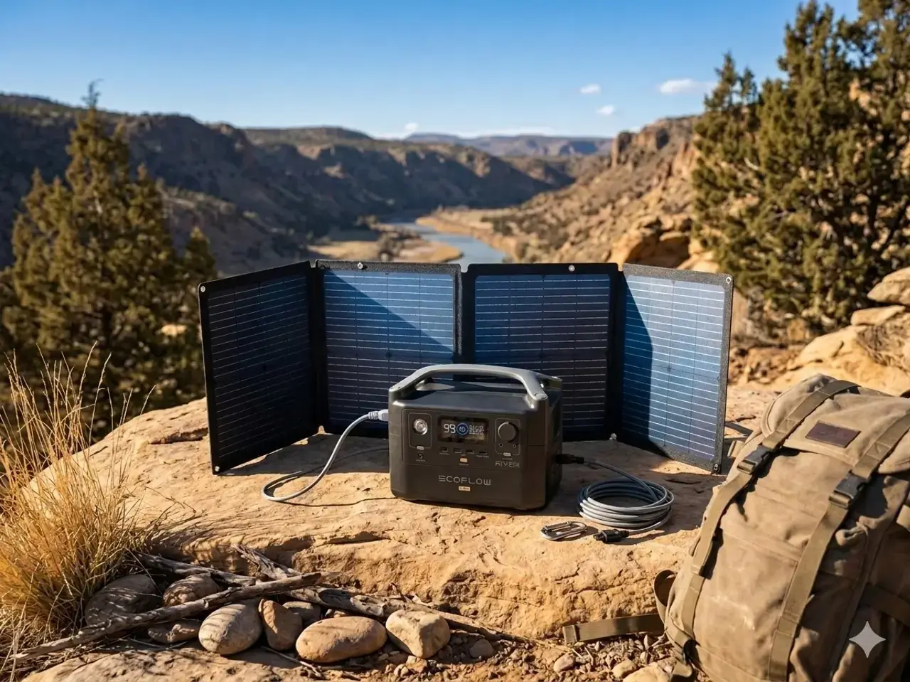 Ecoflow River Pro Portable Power Station + Solar Panels