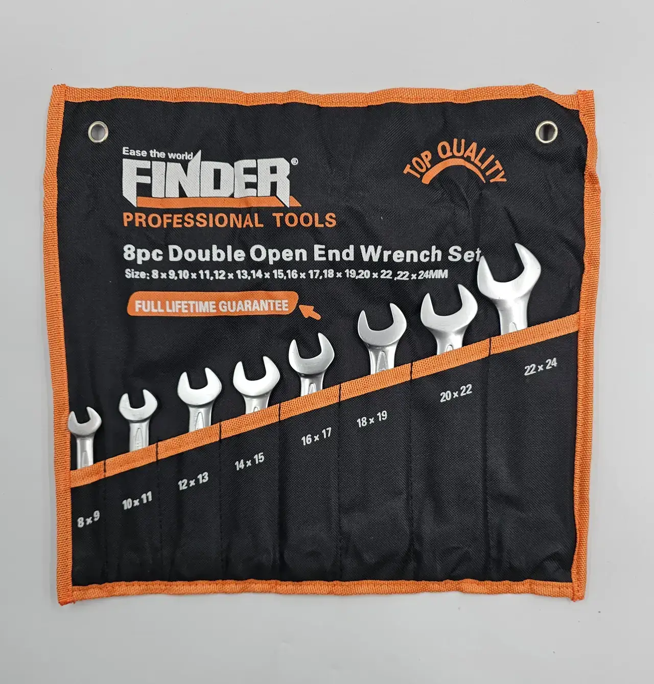 Finder 8 Piece Double Open End Wrench Set