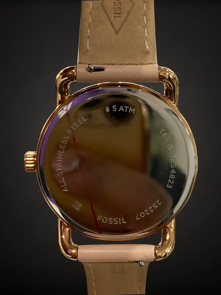 Fossil Copeland Three-Hand Nude Leather Watch (Model: Es4823). - View 2
