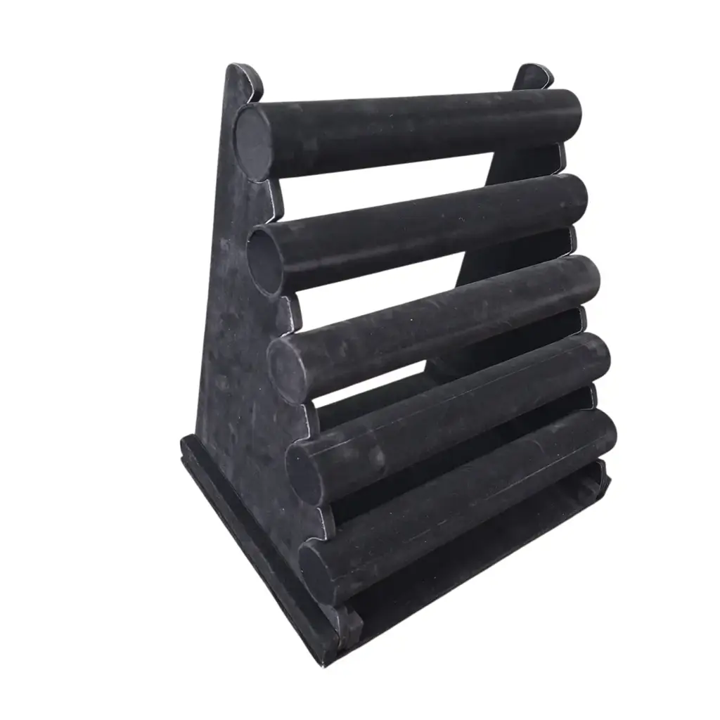 Black 5-Tier Velvet Bracelet And Watch Display Stand