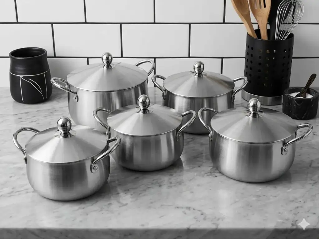 Spbb 0437 Stainless Steel 10-Piece Cookware Set – New