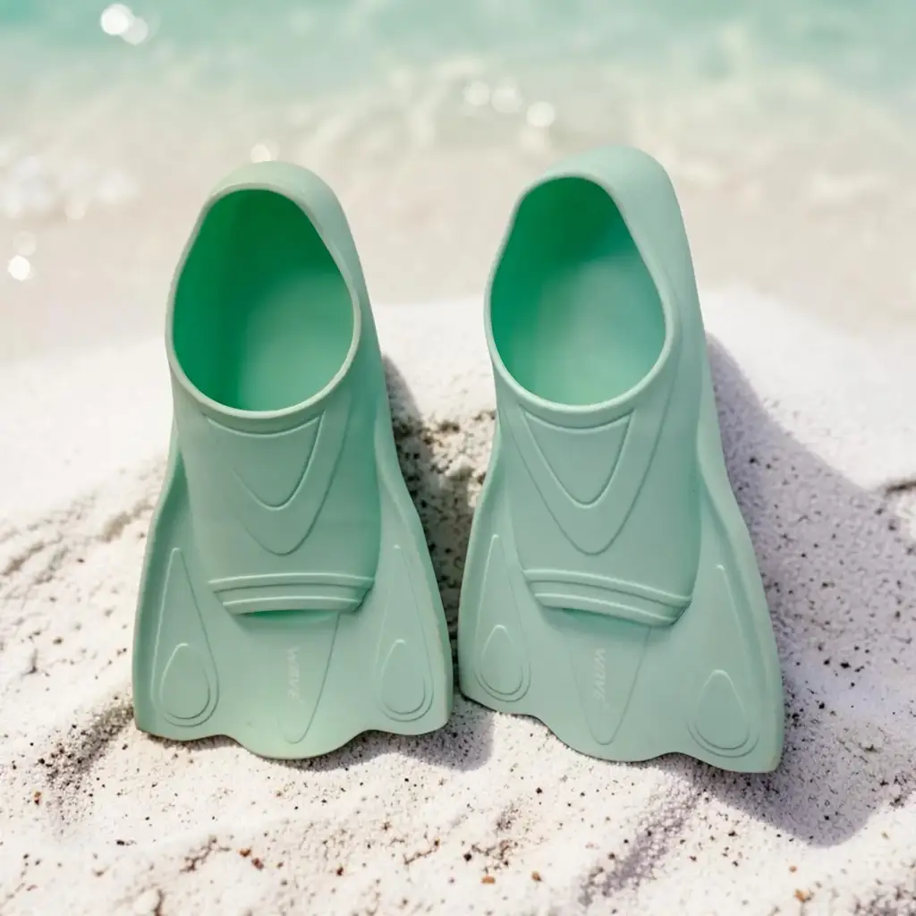 Wave Speed Adults 100% Silicone Swim Fins. - View 2