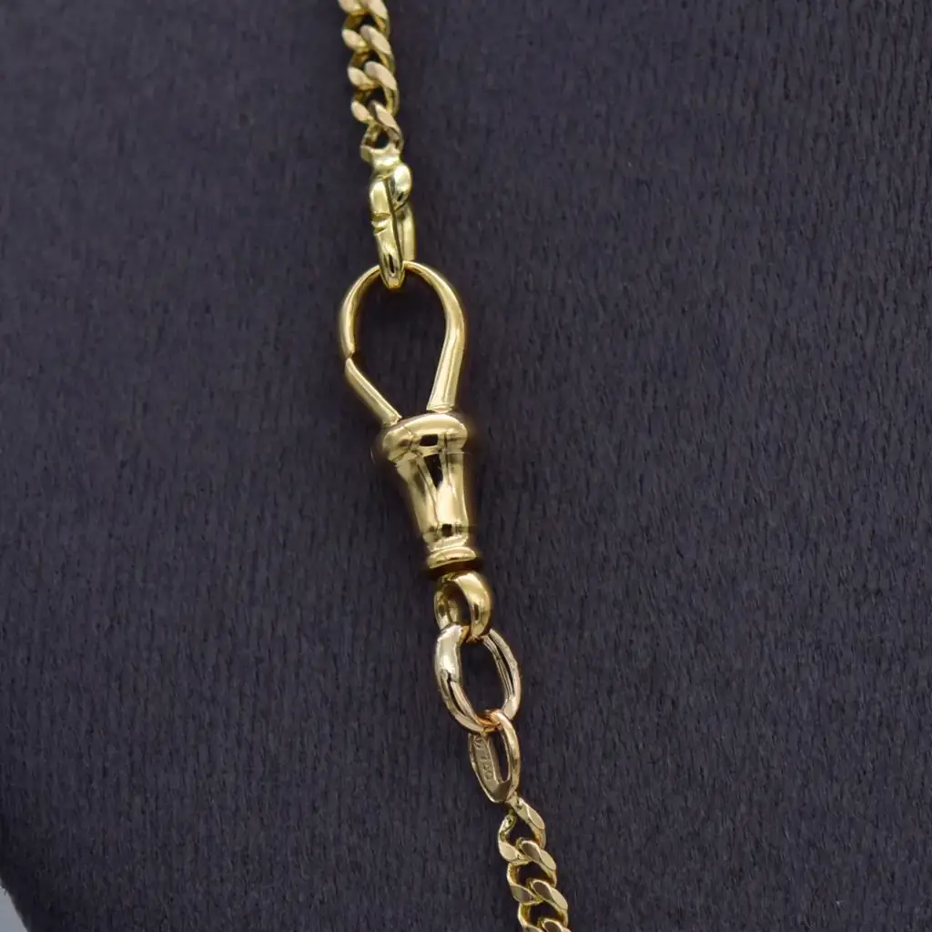 18ct Yellow Gold Chain Curb-Link - View 3