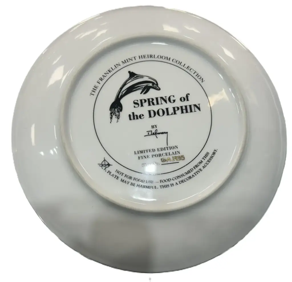 Spring Of The Dolphin - Limited Edition Display Plate - View 2