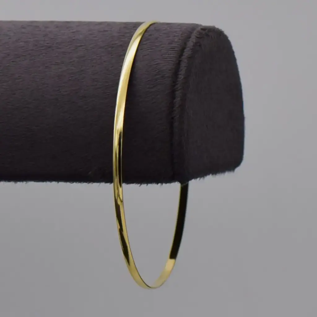 9ct Yellow Gold Bangle Plain
