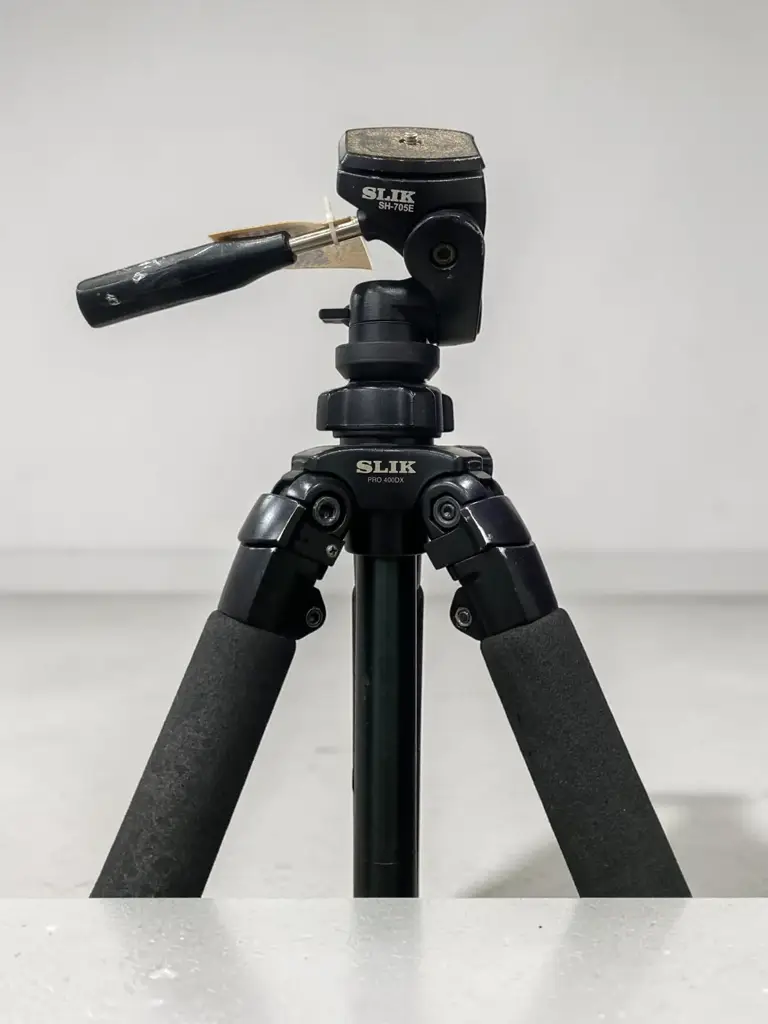 Slik Pro 400Dx Tripod Fitted With A Slik Sh-705E 3-Way Pan Head. - View 2