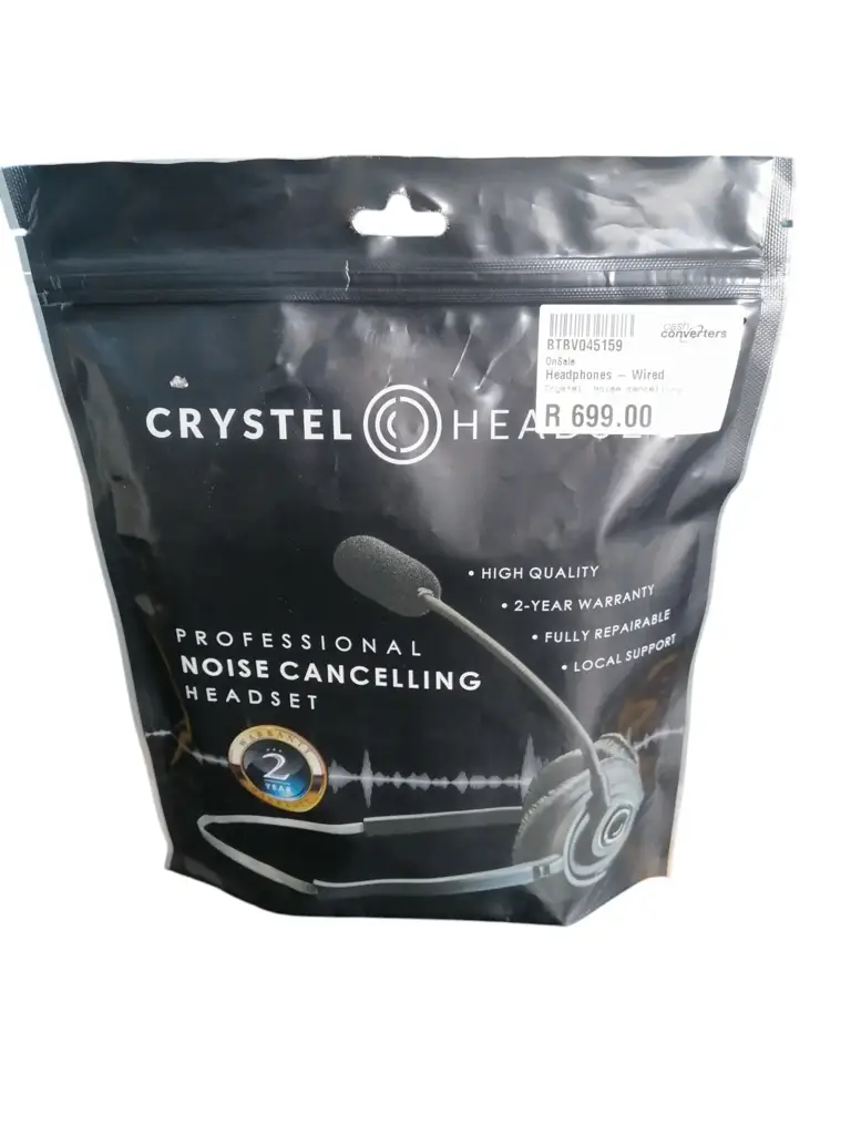 Crystel Noise Cancelling Wired Headphones - View 2